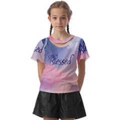 Blessed Kids  Front Cut Tee by designsbymallika