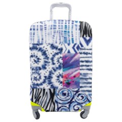 Blue Pastel Print Luggage Cover (medium) by designsbymallika