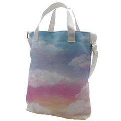 Evening Sky Love Canvas Messenger Bag by designsbymallika