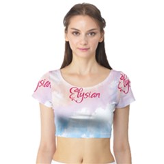 Elysian Short Sleeve Crop Top by designsbymallika