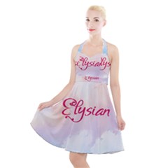 Elysian Halter Party Swing Dress  by designsbymallika