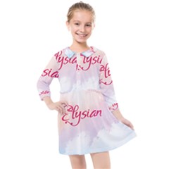 Elysian Kids  Quarter Sleeve Shirt Dress by designsbymallika