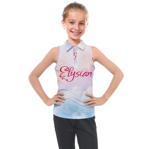 Elysian Kids  Sleeveless Polo Tee by designsbymallika