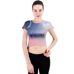 Ruhaniyat Crew Neck Crop Top by designsbymallika