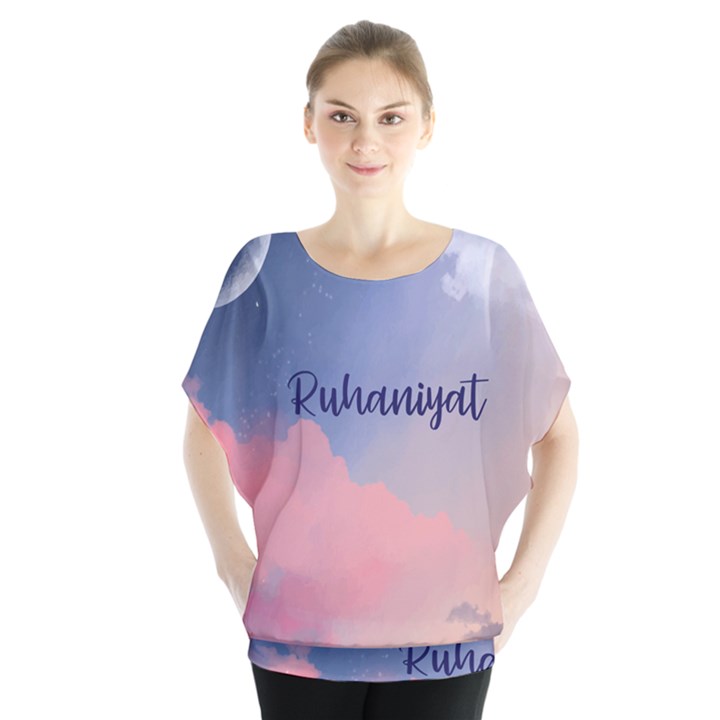 Ruhaniyat Batwing Chiffon Blouse