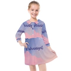 Ruhaniyat Kids  Quarter Sleeve Shirt Dress by designsbymallika