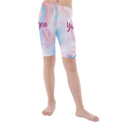 Yugen Kids  Mid Length Swim Shorts by designsbymallika