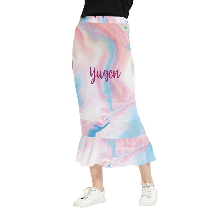 Yugen Maxi Fishtail Chiffon Skirt