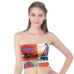 Travel With Love Tube Top by designsbymallika