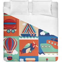 Travel With Love Duvet Cover (king Size) by designsbymallika