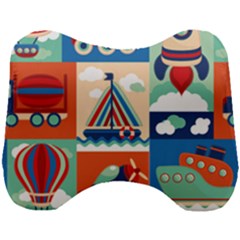 Travel With Love Head Support Cushion by designsbymallika