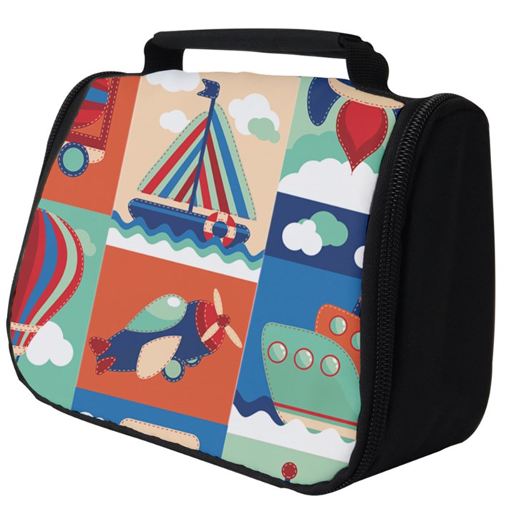 Travel With Love Full Print Travel Pouch (Big)