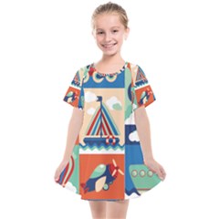 Travel With Love Kids  Smock Dress by designsbymallika