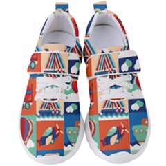 Travel With Love Women s Velcro Strap Shoes by designsbymallika