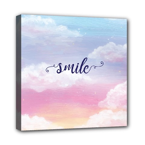 Smile Mini Canvas 8  X 8  (stretched) by designsbymallika