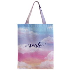 Smile Zipper Classic Tote Bag by designsbymallika