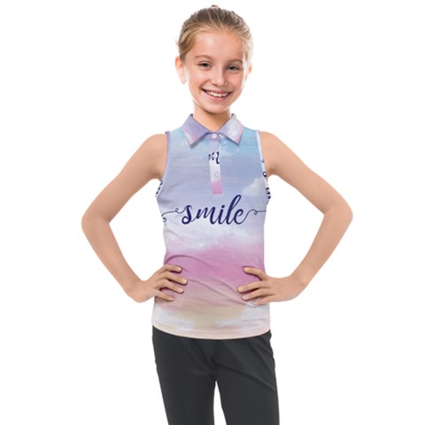 Smile Kids  Sleeveless Polo Tee by designsbymallika