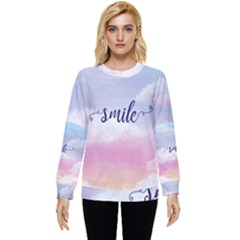 Smile Hidden Pocket Sweatshirt by designsbymallika