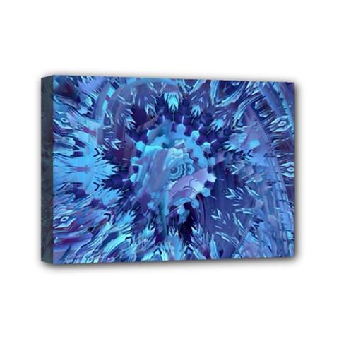 Fuzzball Mandala Mini Canvas 7  X 5  (stretched) by MRNStudios