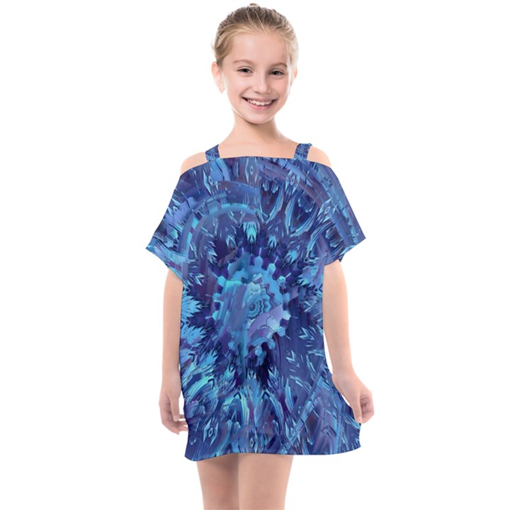 Fuzzball Mandala Kids  One Piece Chiffon Dress