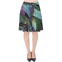 Cyclone Velvet High Waist Skirt by MRNStudios