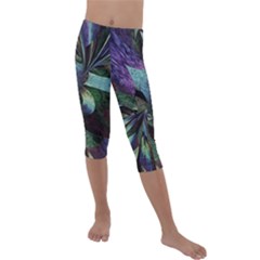 Cyclone Kids  Lightweight Velour Capri Leggings  by MRNStudios