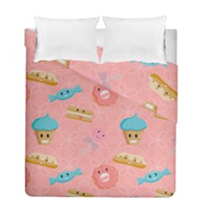 Toothy Sweets Duvet Cover Double Side (full/ Double Size) by SychEva