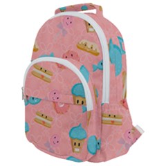 Toothy Sweets Rounded Multi Pocket Backpack by SychEva