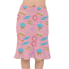 Toothy Sweets Short Mermaid Skirt by SychEva