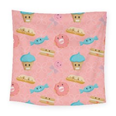 Toothy Sweets Square Tapestry (large) by SychEva