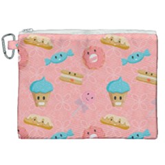 Toothy Sweets Canvas Cosmetic Bag (xxl) by SychEva