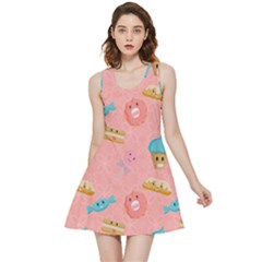 Toothy Sweets Inside Out Reversible Sleeveless Dress by SychEva