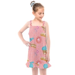 Toothy Sweets Kids  Overall Dress by SychEva