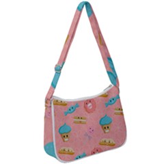 Toothy Sweets Zip Up Shoulder Bag by SychEva