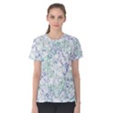 Splatter Abstract Bright Print Women s Cotton Tee View1