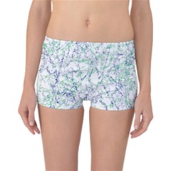 Splatter Abstract Bright Print Reversible Boyleg Bikini Bottoms