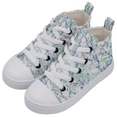 Splatter Abstract Bright Print Kids  Mid-top Canvas Sneakers by dflcprintsclothing