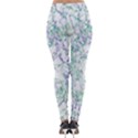 Splatter Abstract Bright Print Lightweight Velour Leggings View2