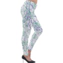 Splatter Abstract Bright Print Lightweight Velour Leggings View4