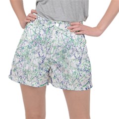 Splatter Abstract Bright Print Ripstop Shorts by dflcprintsclothing