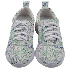 Splatter Abstract Bright Print Kids Athletic Shoes by dflcprintsclothing