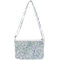 Splatter Abstract Bright Print Double Gusset Crossbody Bag by dflcprintsclothing