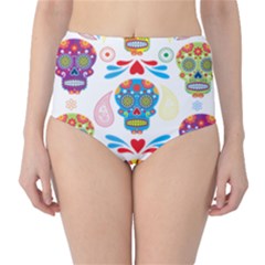 Boho Skull Vibe Classic High-waist Bikini Bottoms by designsbymallika