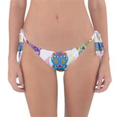 Boho Skull Vibe Reversible Bikini Bottom by designsbymallika