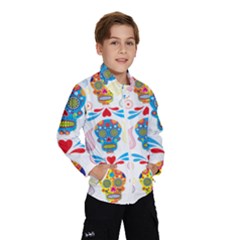 Boho Skull Vibe Kids  Windbreaker by designsbymallika