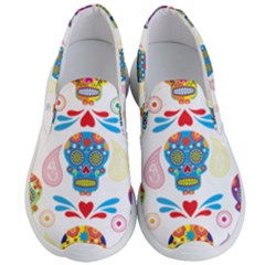 Boho Skull Vibe Men s Lightweight Slip Ons by designsbymallika