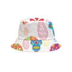 Boho Skull Vibe Inside Out Bucket Hat (kids)