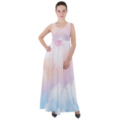 Morning Sky Love Empire Waist Velour Maxi Dress