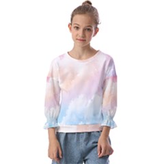 Morning Sky Love Kids  Cuff Sleeve Top