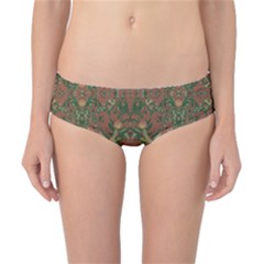 Modern Tropical Motif Print Classic Bikini Bottoms by dflcprintsclothing